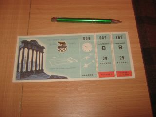 Rome 1960 Olympics Ticket
