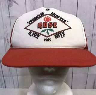 Vintage Pete Rose “lil Charlie Hustle” All Time Hits Leader Hat 1985 Trucker Hat