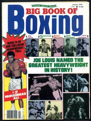 Big Book Of Boxing January 1978 Muhammad Ali
