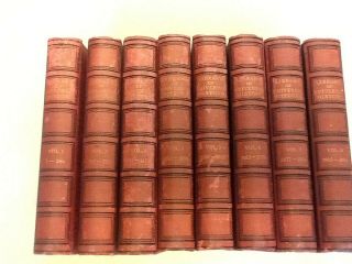 8 Volume " Library Of Universal History " Set Of Hardback Books 1898