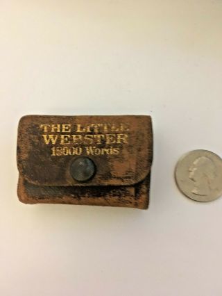 Antique The Little Webster Miniature Dictionary 18000 Words Germany