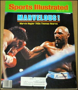 4/22/1985 Sports Illustrated Marvin Hagler Tkos Thomas Hearns Boxing Nuggets