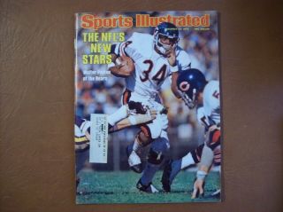 Walter Payton Chicago Bears - Nfl Stars Sports Illustrated November 22,  1976