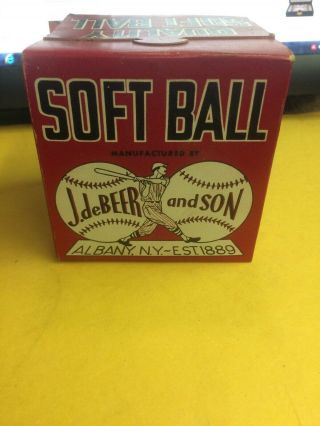 Vintage J.  Debeer And Son Baseball - Official Soft Ball No.  812 -