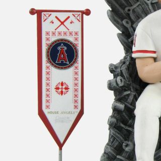 MIKE TROUT GAME OF THRONES BOBBLEHEAD IRON THRONE KING MLB FOCO ANGELS 2