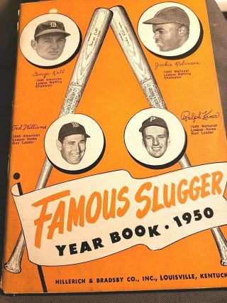 Louisville Slugger 1950 Famous Slugger Year Book