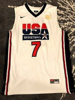Vintage Usa Basketball Jersey Larry Bird 7 Nike Men’s Size Xl Dream Team 1992