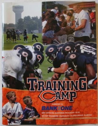 2003 Chicago Bears Training Camp Signed Bobby Wade Tron Lafavor Program