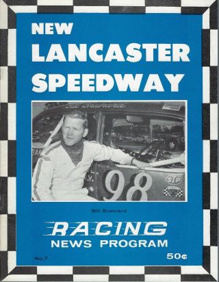1969 Lancaster Speedway Modified Program - Bill Brainard - Db