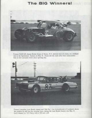 1969 Lancaster Speedway Modified Program - Bill Brainard - DB 2