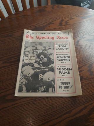 January 7,  1967 - The Sporting News - Bart Starr Of The Green Bay Packers
