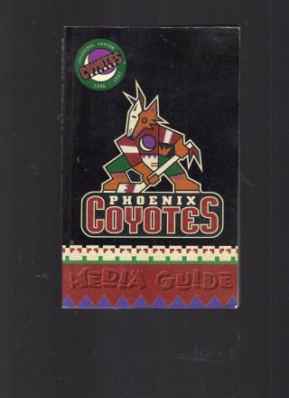 1996 - 97 Phoenix Coyotes Nhl Hockey Yearbook/media Guide - First Season - 220 Pages