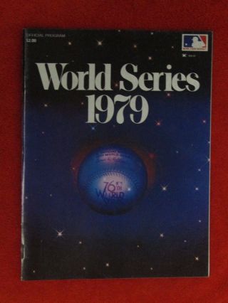 1979 World Series Program Pittsburgh Pirates Baltimore Orioles Stargell Mvp