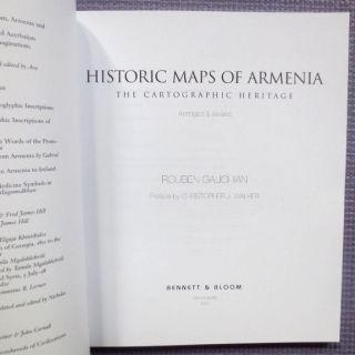 2017 Historic Maps of Armenia - ARMENIAN Cartographic Heritage - Galichian ENGLISH 2