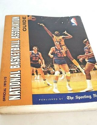 1972 - 73 Sporting News Nba (national Basketball Association) League Guide