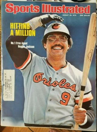 Sports Illustrated August 30 1976 Reggie Jackson Baltimore Orioles Million $$$