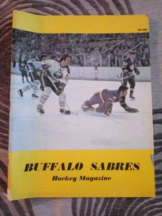 Feb 1 1973 Nhl Buffalo Sabres Program Vs Los Angeles Kings Gilbert Perreault