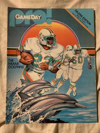 – 1981 Houston Oilers Vs.  Miami Dolphins Program