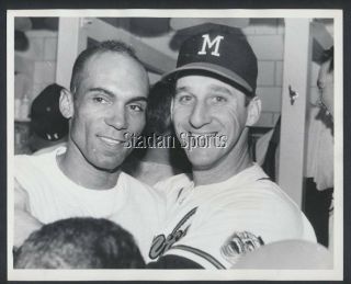 Milwaukee Braves 8x10 Press Photo World Series 1958 Bruton & Spahn