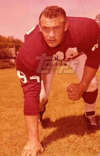 1961 Topps Football Color Negative.  Joe Robb Cardinals