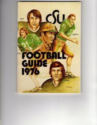 1976 Colorado State College Football Media Guide Sonny Lubick - Hc