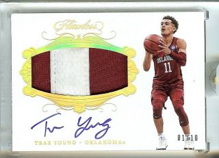 2018 Panini Flawless - Trae Young - Auto Rookie Patch Autograph Rpa 1/10