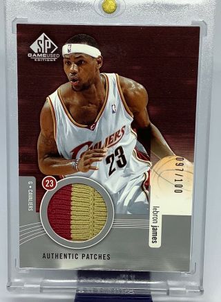 2004 - 05 Ud Sp Game Lebron James Authentic Patch /100