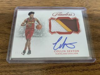 2018 - 19 Flawless Collin Sexton Rc Patch Autograph Ruby Rpa 01/15 Ebay 1/1 Auto
