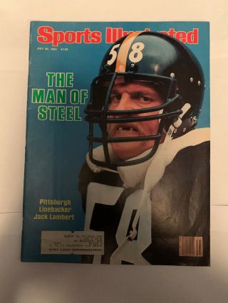1984 Sports Illustrated July 30 1984 - Jack Lambert On Cover