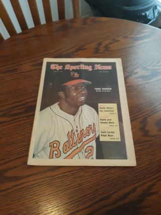 July 31,  1971 - The Sporting News - Frank Robinson Of The Baltimore Orioles