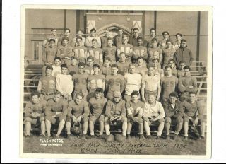 Chicago Lane Tech High School Football Team 1935 Black,  White Photo