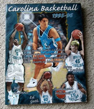 North Carolina1995 - 96media Guide Unc Tarheels Basketball Yearbook Michael Jordan