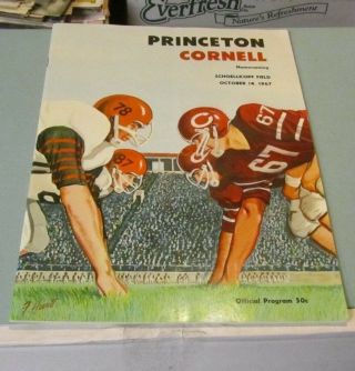 1967 Princeton Tigers Cornell Big Red College Football Game Program Sports
