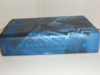 J.  K.  Rowling Harry Potter and The Order of The Phoenix First 1st Edition Print 3