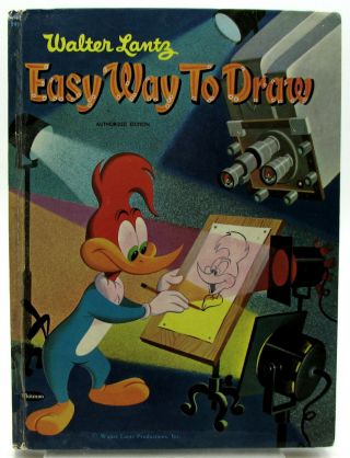 Walter Lantz Easy Way To Draw Woody Woodpecker Hardcover 1958 Hb