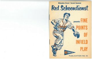 1957 - 59 Union Oil 76 Sports Club Booklet 15 Red Schoendienst Braves Hofer
