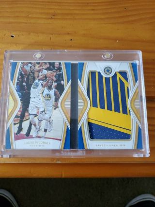 2018 - 19 Opulence Andre Iguodala Nba Finals Booklet Game Patch Logo 5/13