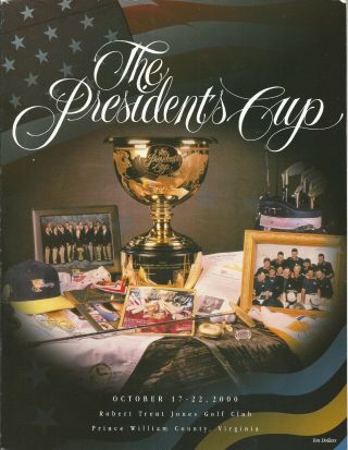 2000 The Presidents Cup Golf Program Pga At The Robert Trent Jones Golf Club