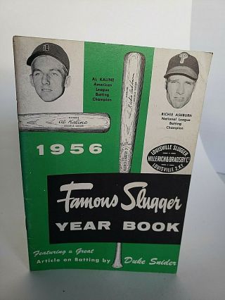 Louisville Slugger 1956 Famous Slugger Year Book