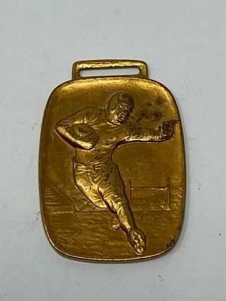 Vintage Whitehead Hoag Watch Fob Football Sports Jewelry
