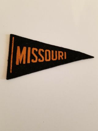 (vtg) 1930s Missouri College Football Mini Pennant Sports Rare
