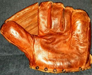 Andy Pafko Vintage Baseball Glove.  F55v Cowhide.  Brooklyn Dodgers