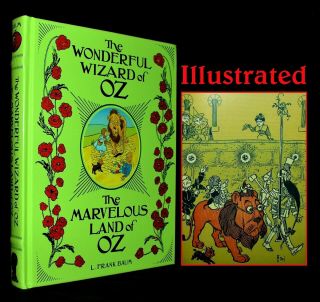 The Wonderful Wizard Of Oz & The Marvelous Land Of Oz Leather Bound 1st Edition