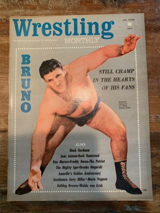 Wrestling Monthly Jan 1972 Bruno Sammartino