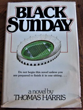 Black Sunday By Thomas Harris First Edition First Book Hardcover In Dustjacket