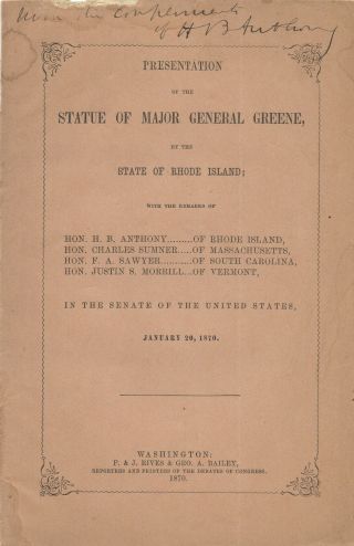 19th Century Pamphlets On Major General Nathanael Greene - - Revolutionary War