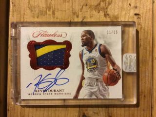 Kevin Durant Patch Auto Panini Flawless 11/15