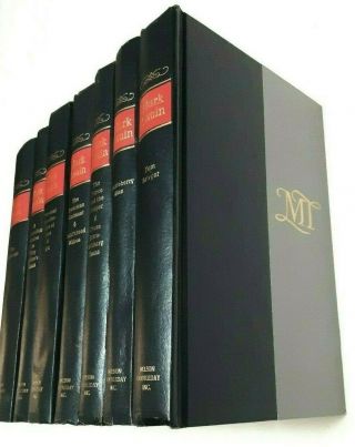 The Complete Novels Of Mark Twain 7 - Volume Book Set Nelson Doubleday Clemens