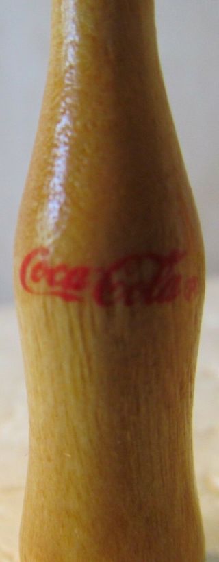 Single Wooden Golf Tee - Shaped Like & Printed - Coca Cola Bottle