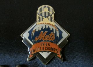 1986 Ny Mets World Series Champions Pin